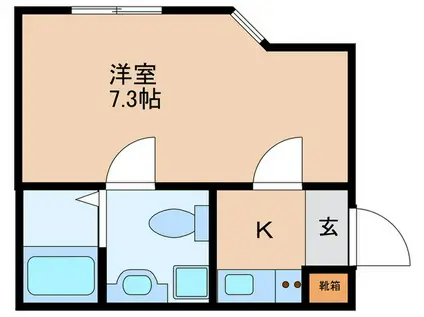 YSQUARE(1K/3階)の間取り写真