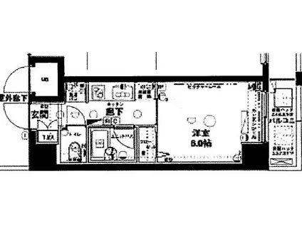 ステージファースト神楽坂II(1K/5階)の間取り写真