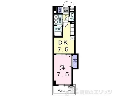 HEI STADT(1DK/1階)の間取り写真