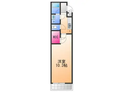 シャインコート(1K/1階)の間取り写真