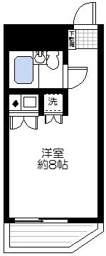 ロイヤル関内(ワンルーム/7階)の間取り写真