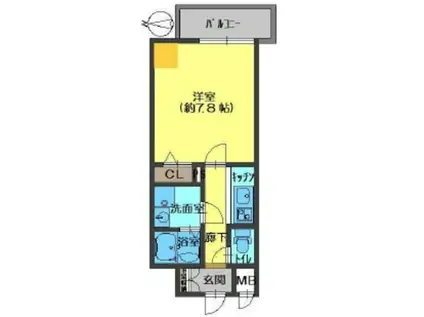 THE RESIDENCE S(1K/10階)の間取り写真