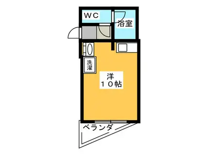 ジュネスヤイヅ(ワンルーム/4階)の間取り写真