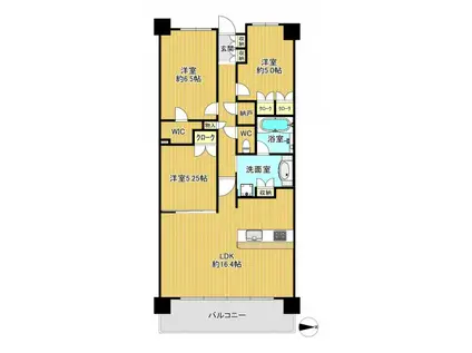 パークホームズ流山セントラルパーク(3LDK/3階)の間取り写真