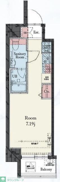 RESIDENCE IRUMA(ワンルーム/7階)の間取り写真
