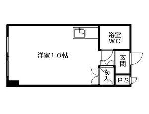 リブレス平岸(ワンルーム/3階)の間取り写真