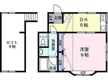 サンライズ成瀬(2K/2階)の間取り写真