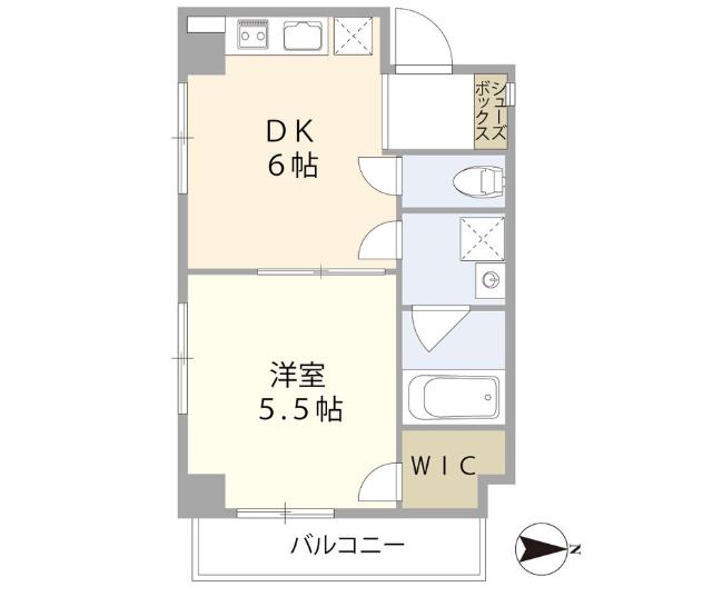 GLANZ(1DK/9階)の間取り写真