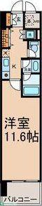 CASAα名駅南(1K/5階)の間取り写真