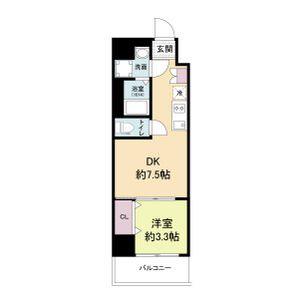 URBAN PARK弁天町(1DK/2階)の間取り写真