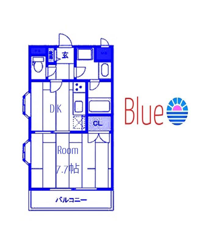 アルクツールス菊名(1DK/1階)の間取り写真