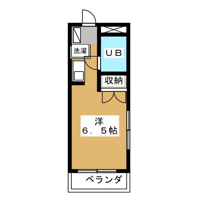 宮澤ビル(ワンルーム/3階)の間取り写真