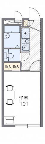 レオパレスビューテラス(1K/2階)の間取り写真