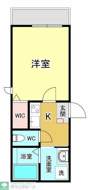 MAGNOLIA(1K/1階)の間取り写真
