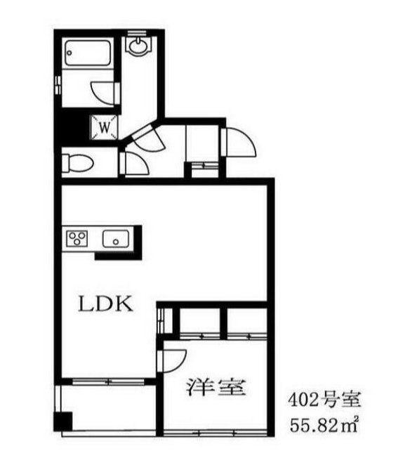 グランドメゾン阿佐ヶ谷(1LDK/4階)の間取り写真