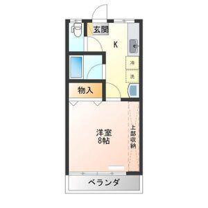 サンハイム(1K/2階)の間取り写真
