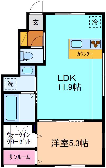 ＩＲいしかわ鉄道 小松駅 徒歩25分 2階建 新築(1LDK/1階)の間取り写真