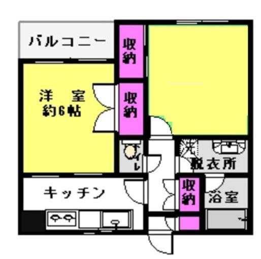 ラ・メゾン2(2K/2階)の間取り写真