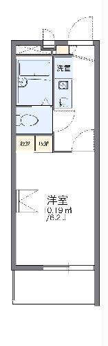 レオパレスエバグリーン(1K/2階)の間取り写真