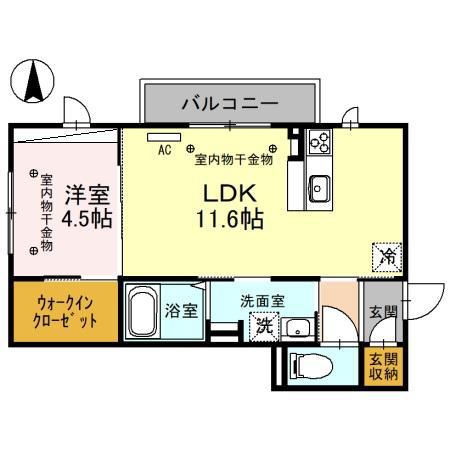 エスクラ.T(1LDK/3階)の間取り写真