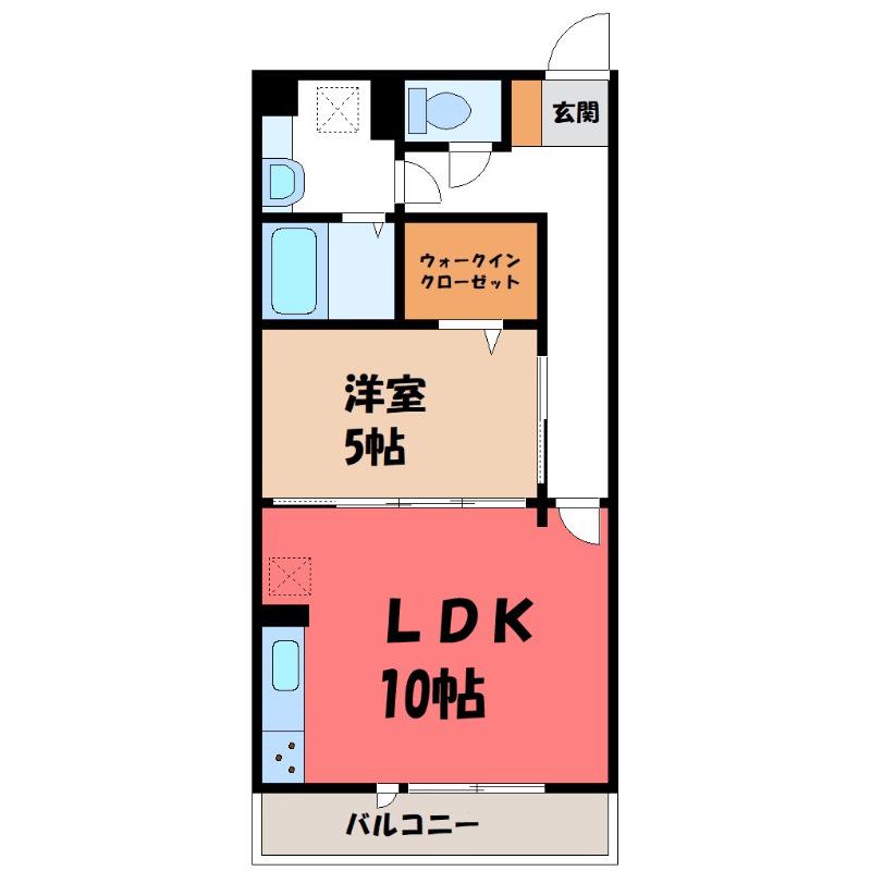 リビオンH&MII(1LDK/3階)の間取り写真