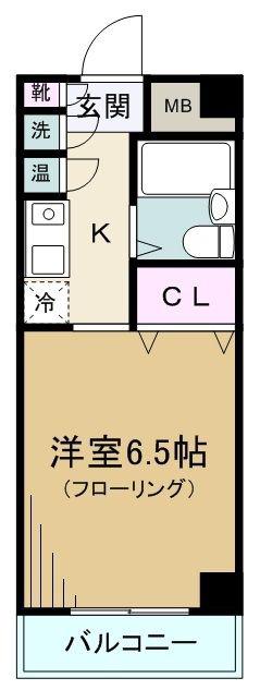 クレアパーク野方(1K/1階)の間取り写真
