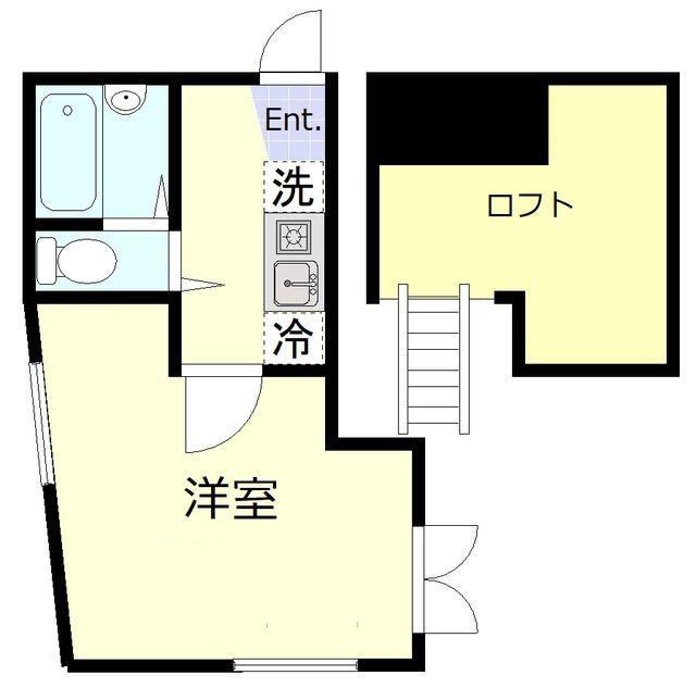 アジュール中野(1K/1階)の間取り写真