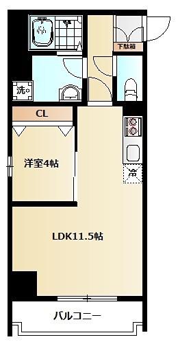 トレースSHOTO(1LDK/3階)の間取り写真