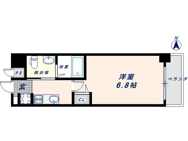 Mプラザ小阪駅前(1K/9階)の間取り写真