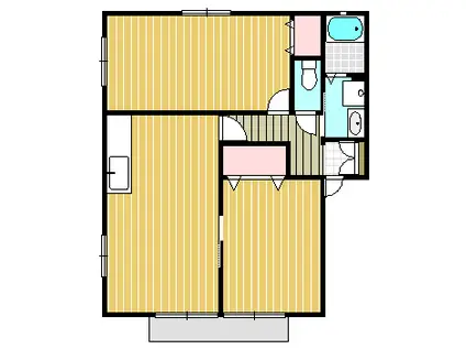 レジデンスコージIII(2LDK/2階)の間取り写真
