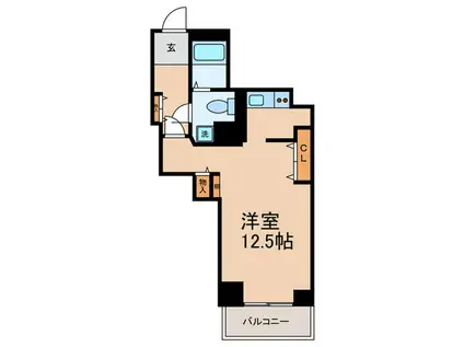 リバーシティ21新川(ワンルーム/27階)の間取り写真