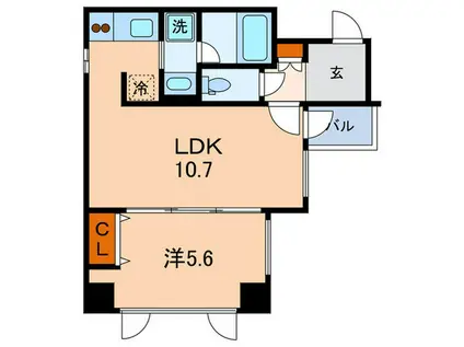 レジディア文京千石(1LDK/4階)の間取り写真