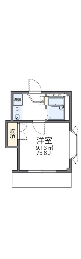レオパレス光善寺第2(1K/2階)の間取り写真