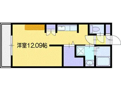 PRIVE文京台B(ワンルーム/5階)の間取り写真