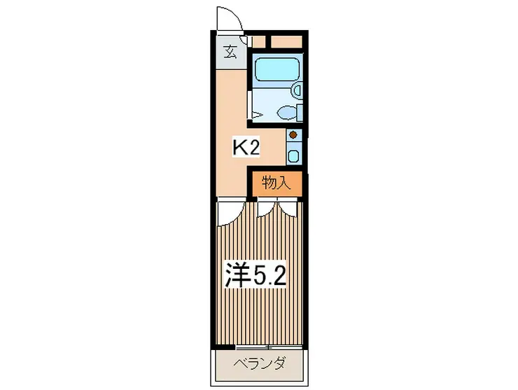 レオハウス下倉田 2階階 間取り