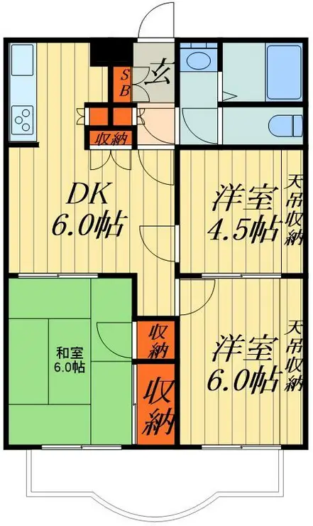 センチュリー川口 4階階 間取り