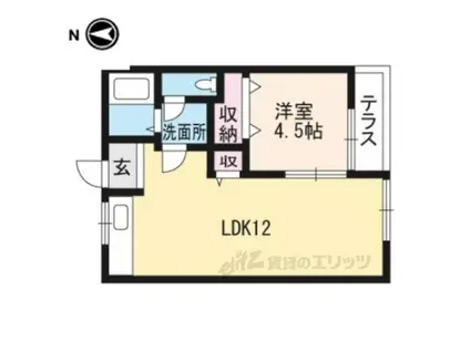 MAYUMIハイツ3番館(1LDK/2階)の間取り写真