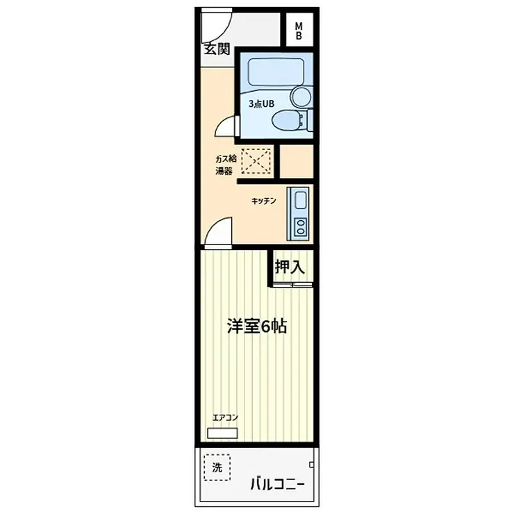 川口寿コーポ 2階階 間取り