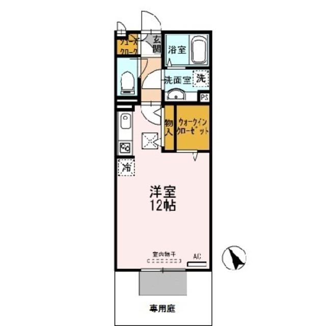 ソフィアルーチェ(ワンルーム/1階)の間取り写真
