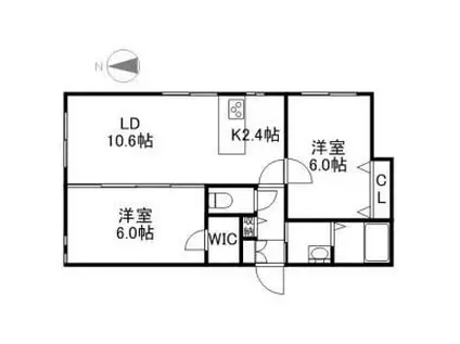 BLOCK STAGE(2LDK/1階)の間取り写真