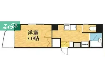 EXE COURT番町(1K/2階)の間取り写真