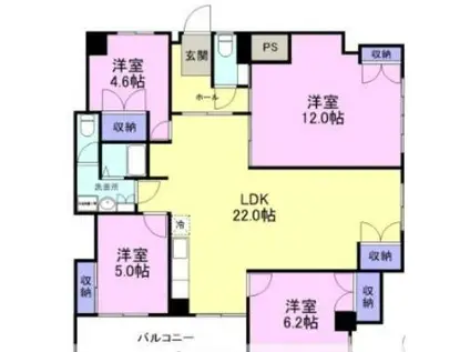 クリーンハイツ(4LDK/2階)の間取り写真