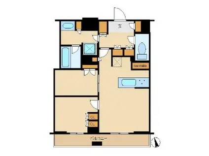 浜松町WORLD TOWER RESIDENCE(2LDK/18階)の間取り写真