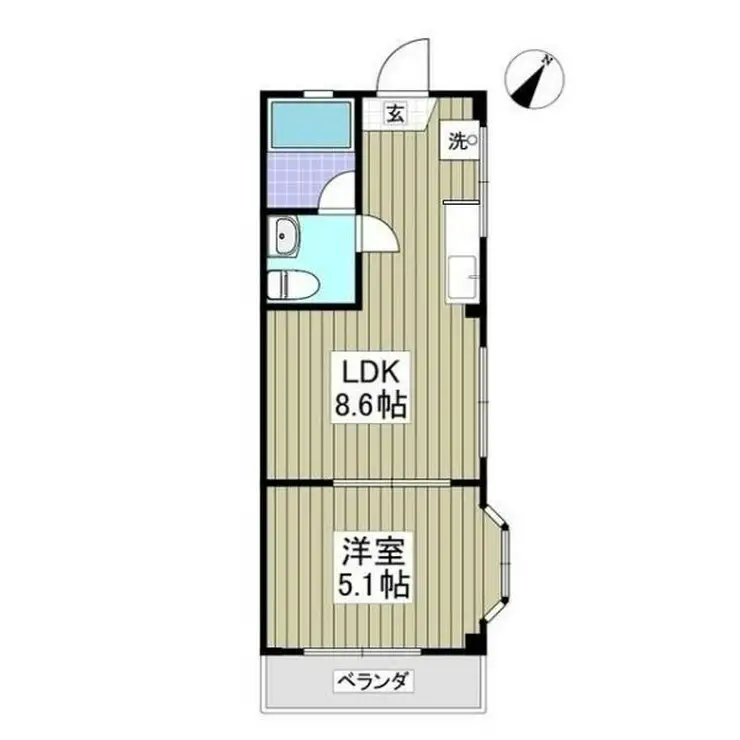 ディネリリーマンション 1階階 間取り