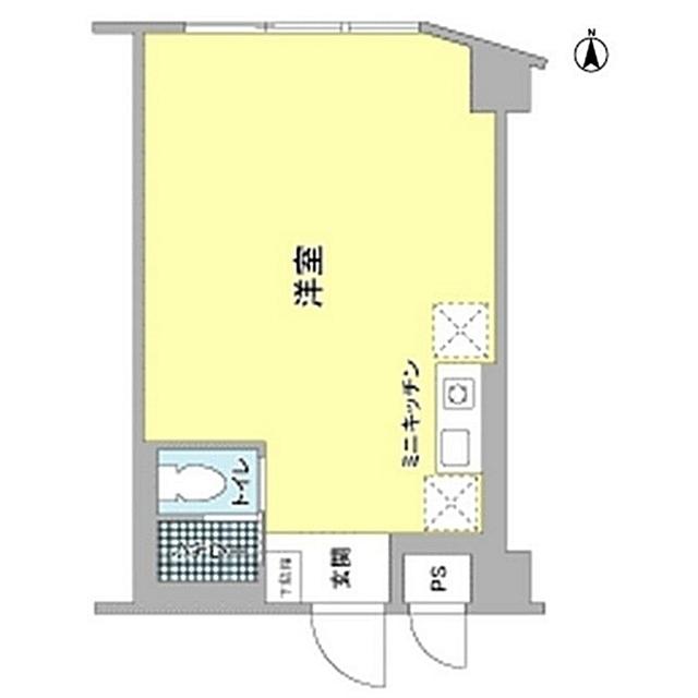 静鉄音羽ビル(ワンルーム/3階)の間取り写真