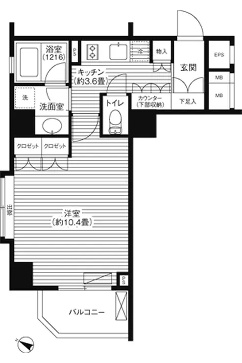 グランハイツ代々木 10階階 間取り