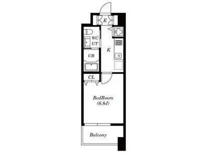 ラヴィアンローズ(1K/5階)の間取り写真