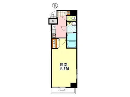 オーパス東陽町(1K/5階)の間取り写真