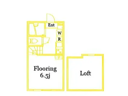 グランパティオII(1K/1階)の間取り写真