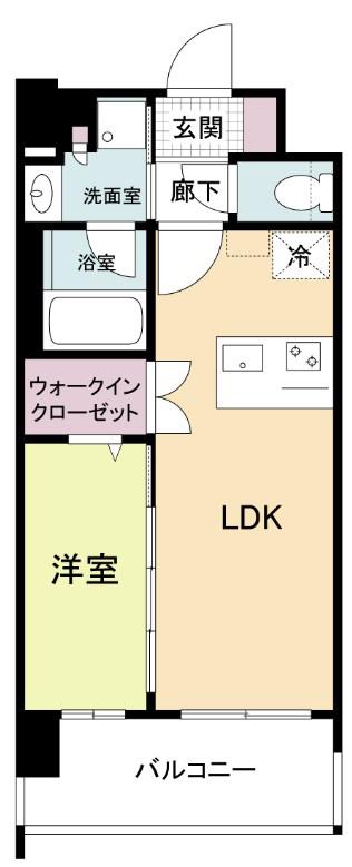 ブランシエスタ南吹田パークサイド(1LDK/10階)の間取り写真